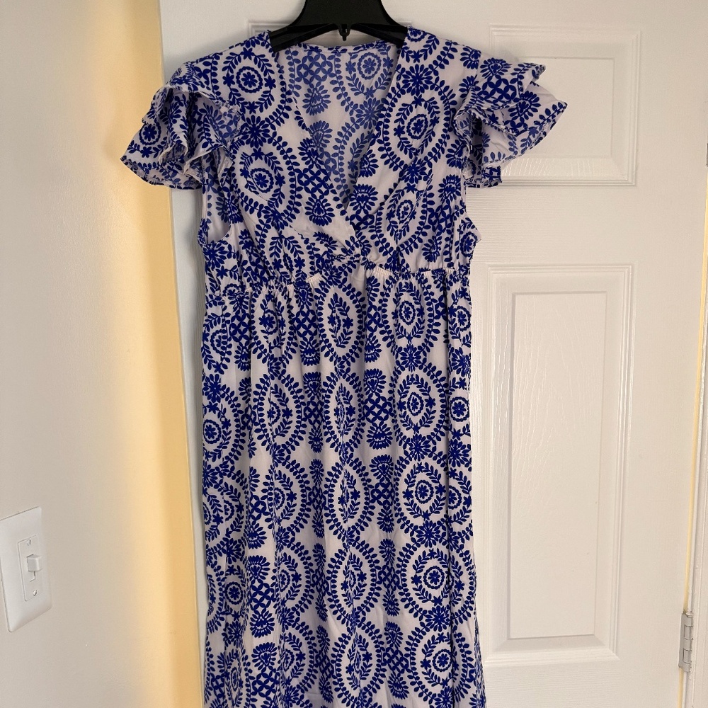 Cupshe Boho Flared Sleeve Maxi Dress